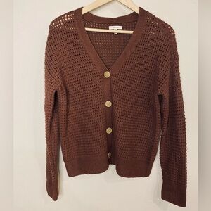 Maurices Chocolate Button-Up Cardigan